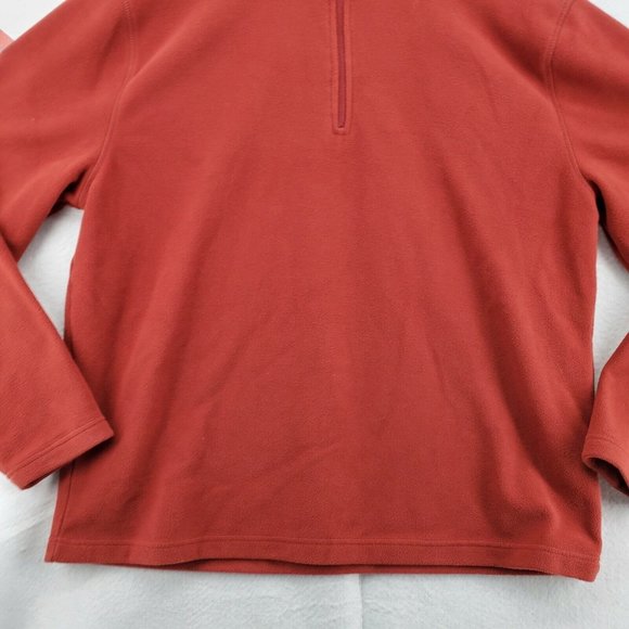St John's Bay Shirt Men's Long Sleeve1/4 Zip Pullover Polyester Blend Red XL - Picture 3 of 11